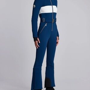 Cordova Co Luxury Ski One Piece Fora Ski Suit in Marine Blue